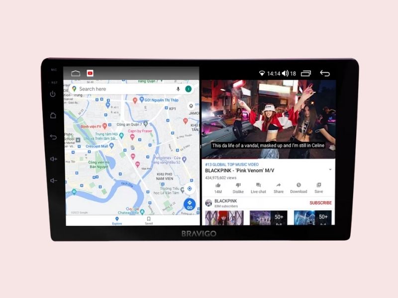 Giải trí đa phương tiện phong phú ngay trên màn hình trung tâm