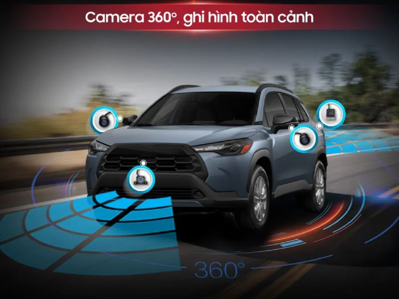 Tích hợp camera 360 độ an toàn
