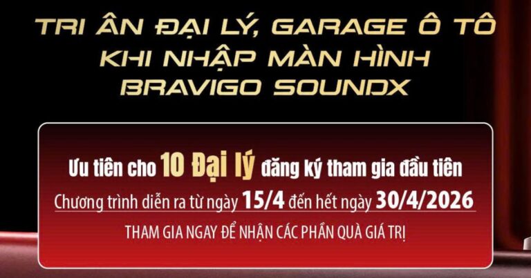 chuong trinh nhap man hinh rinh qua lon chao mung ra mat bravigo soundx